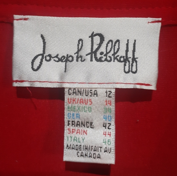 Joseph Ribkoff Women's Tunic Red Size 12 - Picture 3 of 6